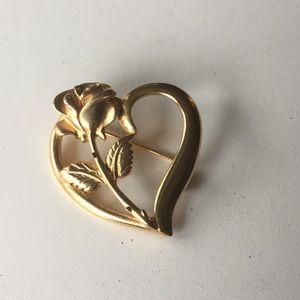Rose And Heart Brooch Princess Diana Memorial